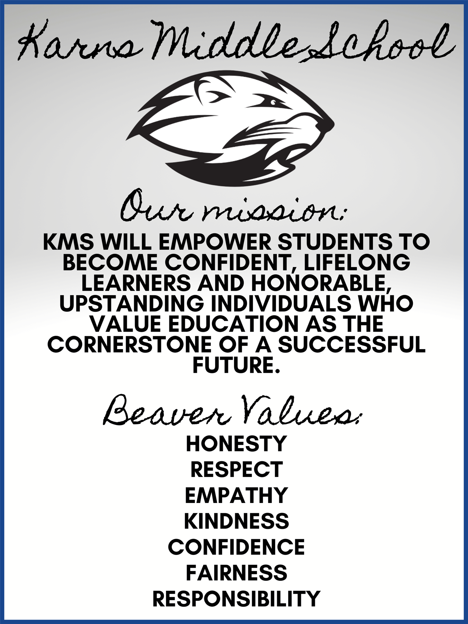 KMS Mission and Values